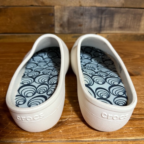 CROCS Tully Clog Cushioned Insole Women’s Size 8 Slip On Comfort‎ 10671 White - Picture 7 of 10